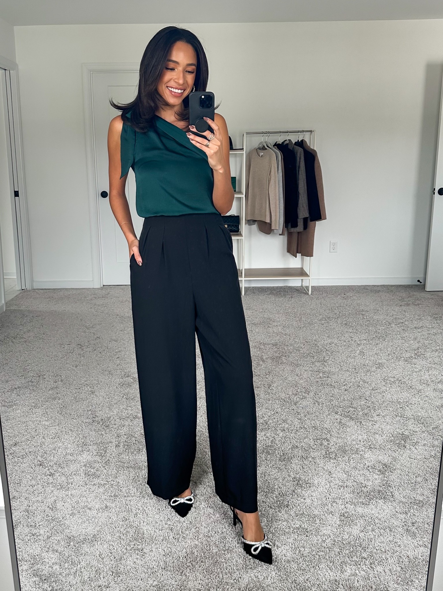 Holiday outfit 🤍 code NENA20 to save on Petal & Pup! Size S one shoulder top TTS, size 4 black trousers - size down if between sizes 









Holiday party outfit
Work holiday party outfit


#LTKunder100 #LTKstyletip #LTKHoliday