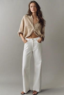 Anine Bing Hugh High-Rise Wide-Leg Jeans | Anthropologie (US)