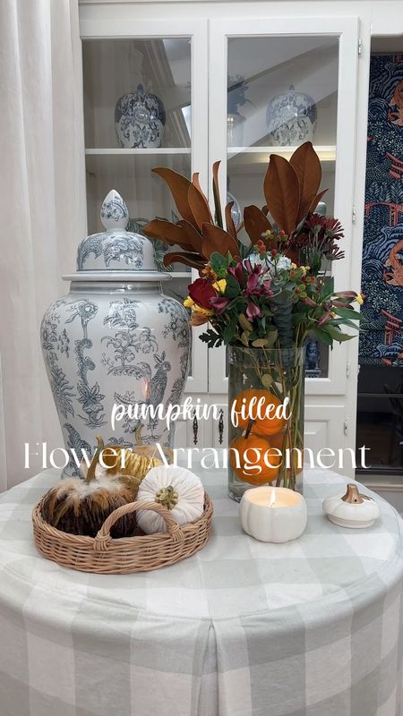 Fall table centerpiece, fall flower arrangement 

#LTKparties #LTKhome #LTKSeasonal