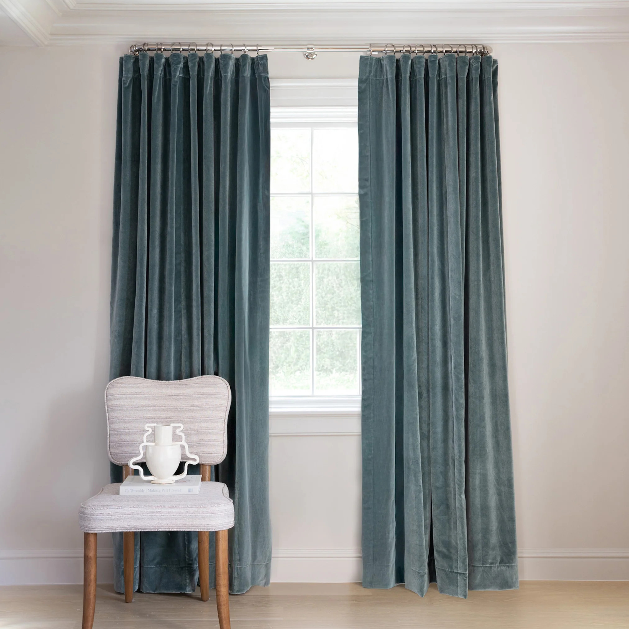 Peacock Velvet
                Custom Curtain | Pepper Home