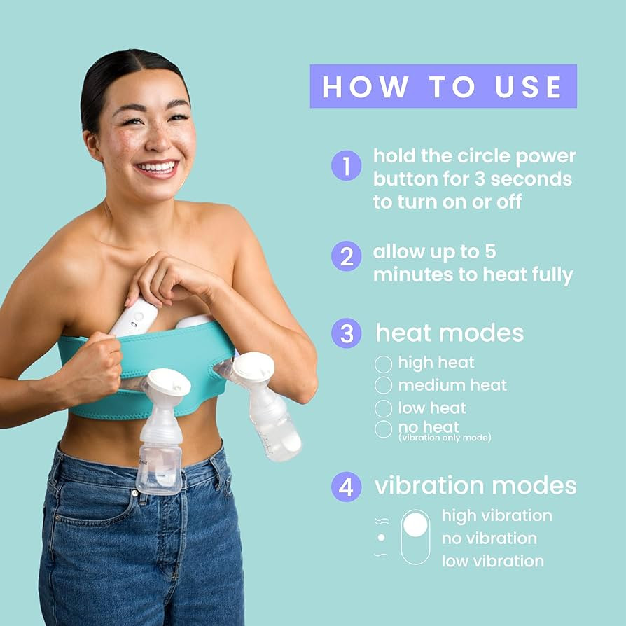 LaVie Lactation Massager with Warming for Breastfeeding with Heat and Vibration for Clogged Ducts... | Amazon (US)