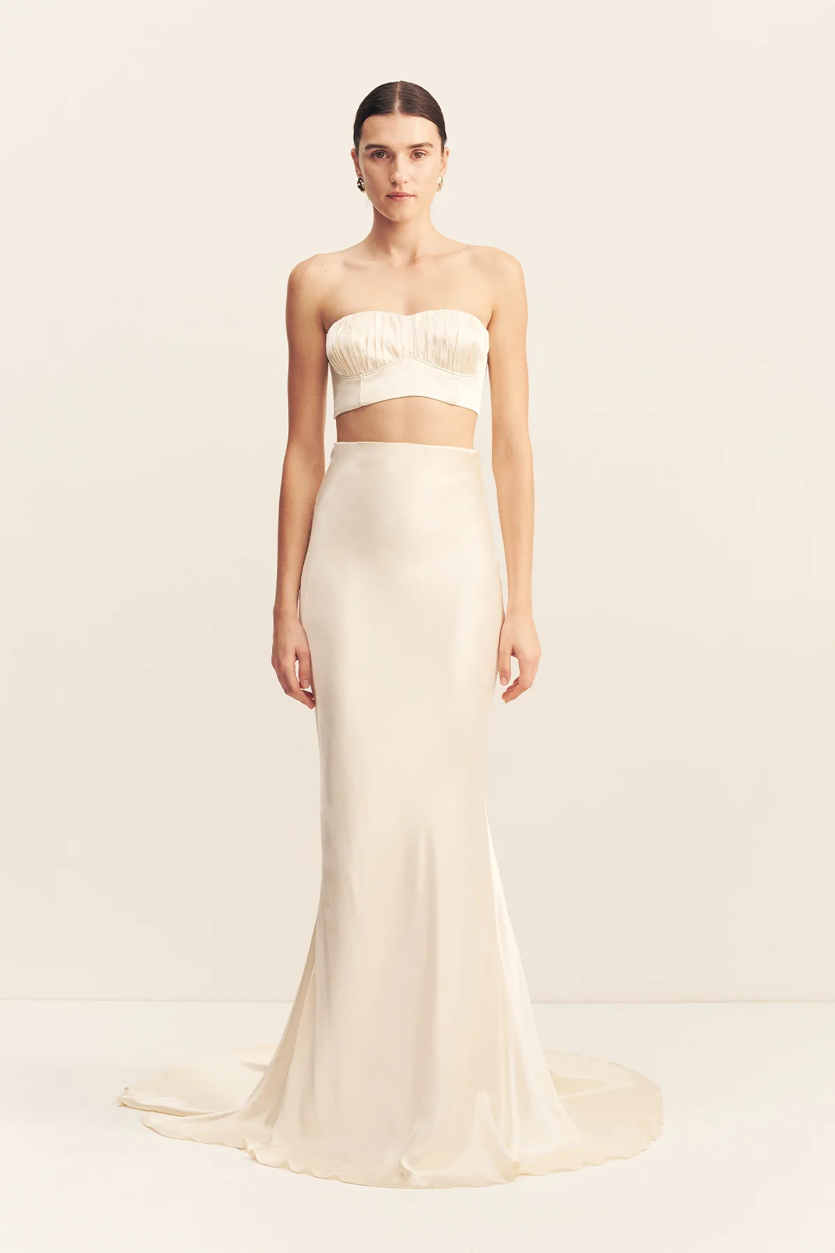 La Lune High Waist Maxi Skirt | Cream | Skirts | Shona Joy | Shona Joy