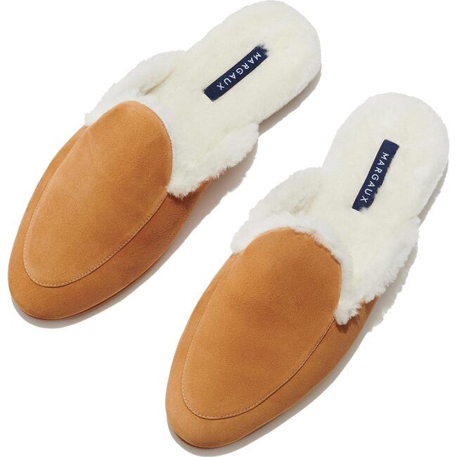 Women's Shearling Mule, Amber | Maisonette