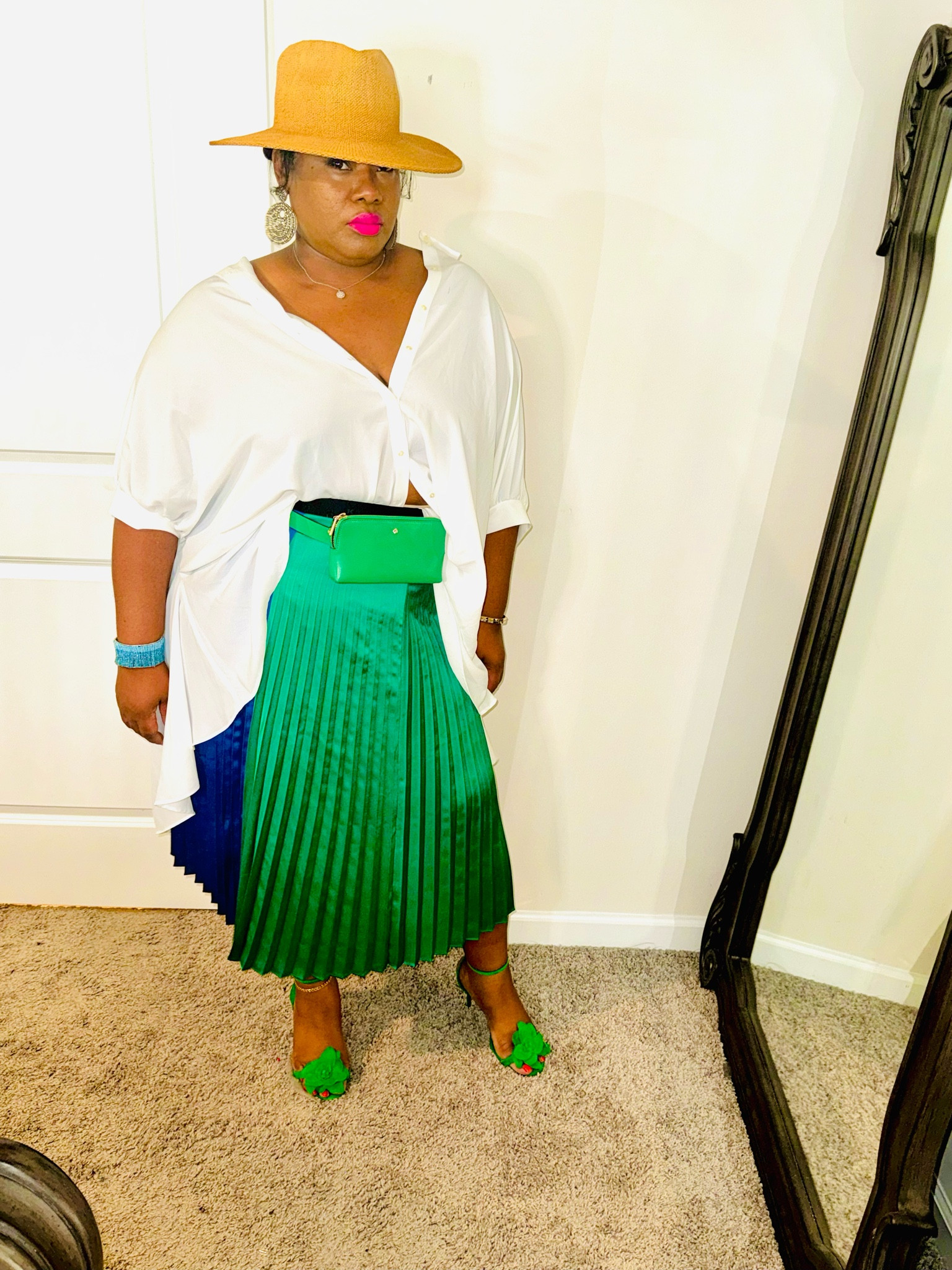 Pleated skirts and stilettos are fun date night ideas!

#LTKPlusSize #LTKStyleTip #LTKOver40