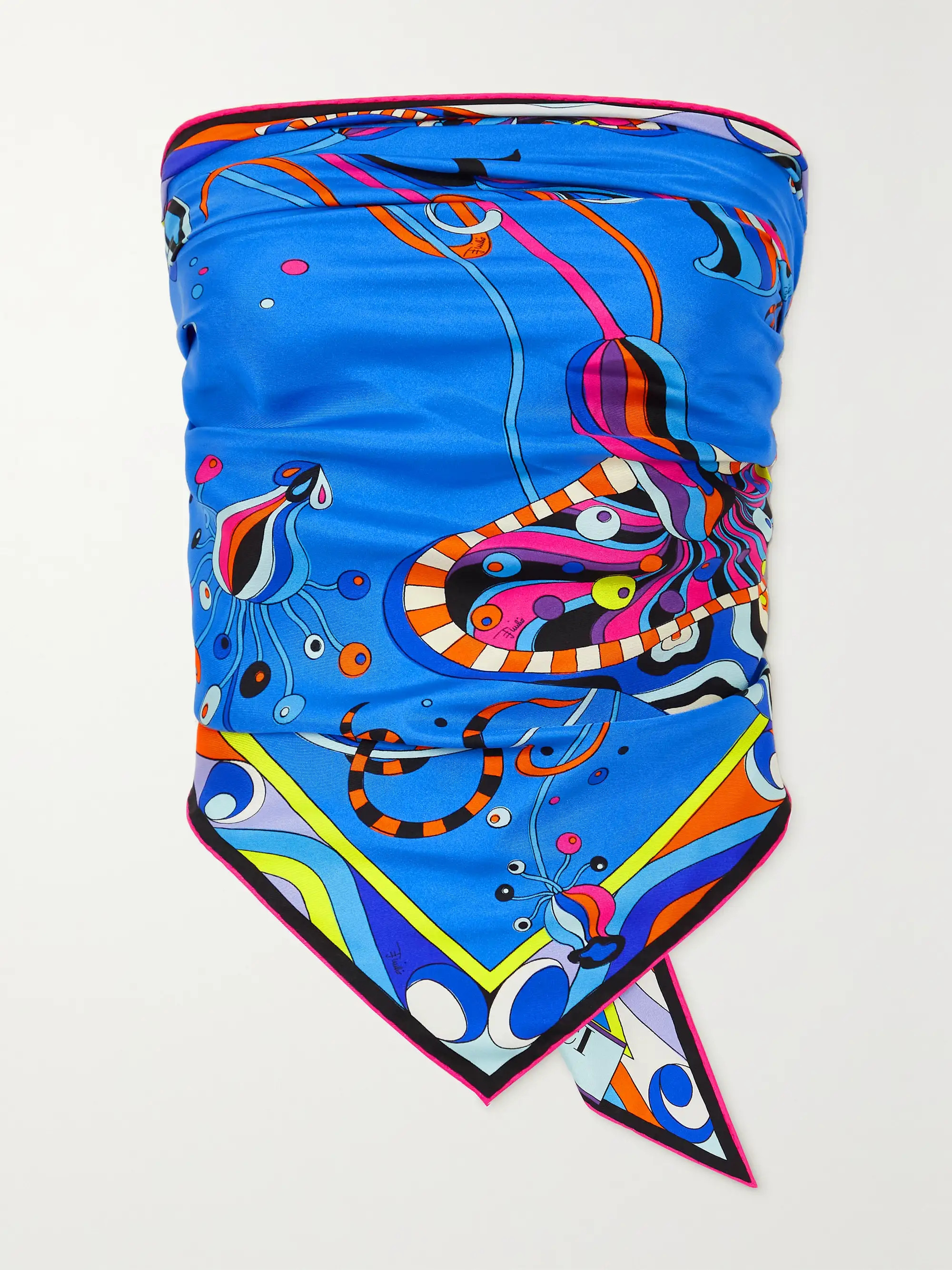 Printed silk-satin scarf | NET-A-PORTER APAC