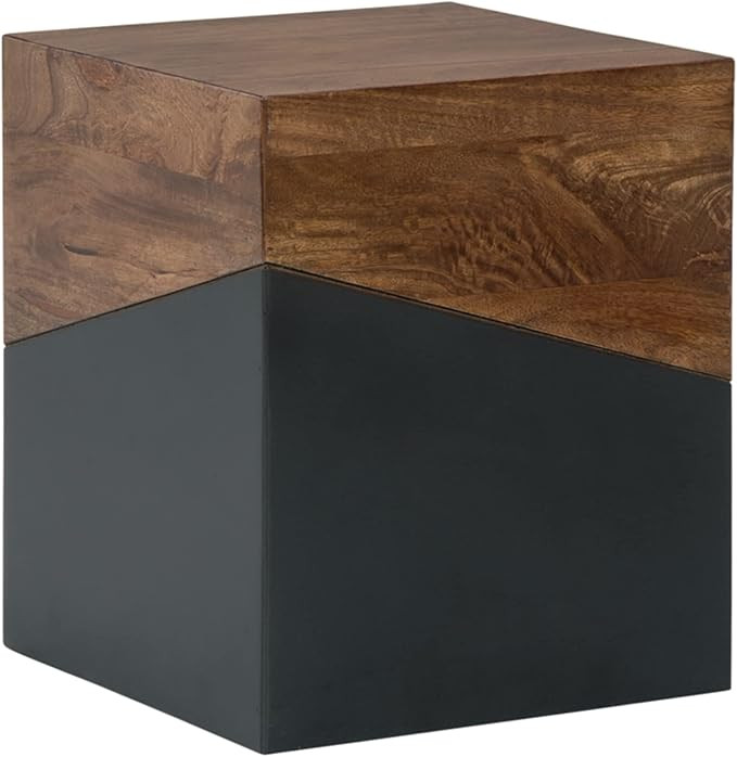 Signature Design by Ashley Trailbend Eclectic Accent End Table, Brown & Gunmetal | Amazon (US)