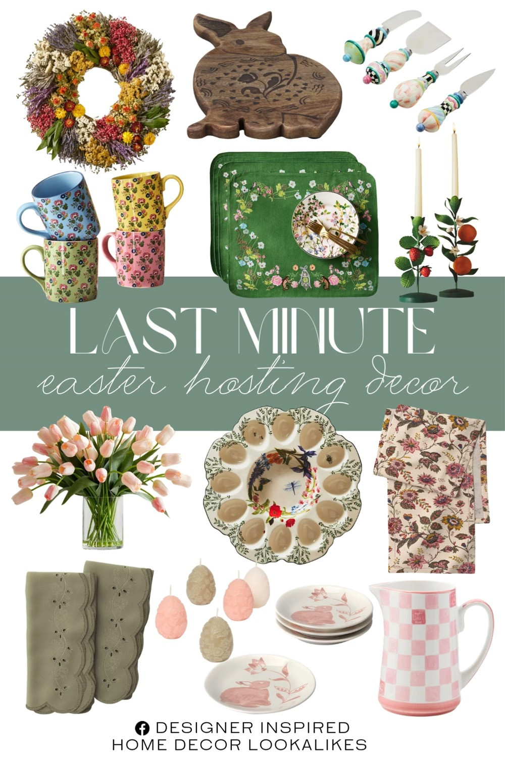 Last Minute Easter Hosting Decor. Easter Hosting Essentials Decor. Chic Easter Hosting Accents. Easter Tabletop Decor Pieces. Spring Easter Table Decor Ideas. Last-Minute Easter Table Styling. 

Home more affordable option find copy cat similar look for less budget friendly affordable cheap cheaper beautiful pretty. Clearance sale coupon code discount code promo code luxury lookalike look a like Inspo inspiration inspired by idea ideas Love like these? I share multiple every day in my FB group.
#easterdecor #easterhosting #eastertable #easterinspo #lastminutedecor #seasonaldecor #easyhosting #homeinspo 

 #LTKSeasonal #LTKHome