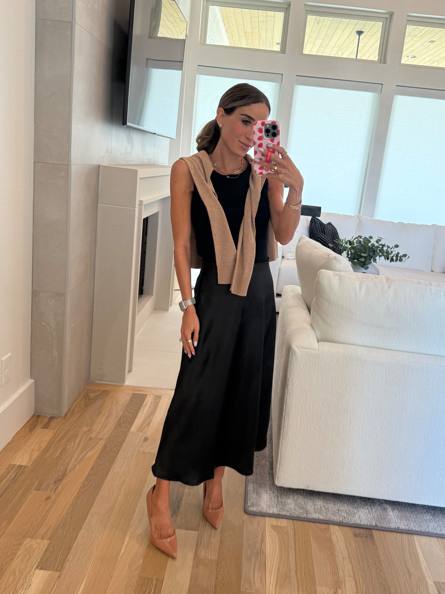 Petite friendly workwear outfit idea, business casual outfit 
Amazon satin skirt 

#LTKWorkwear #LTKPetite