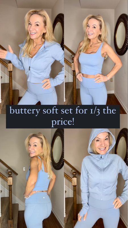 Can’t stop, won’t stop raving about this buttery soft fabric, the perfect little details, and luxe vibe of this set. The fact that it is 1/3 the price of  the brand we all know and love is the icing on the cake. 

xoxo
Elizabeth 

#LTKfindsunder50 #LTKover40 #LTKfitness
