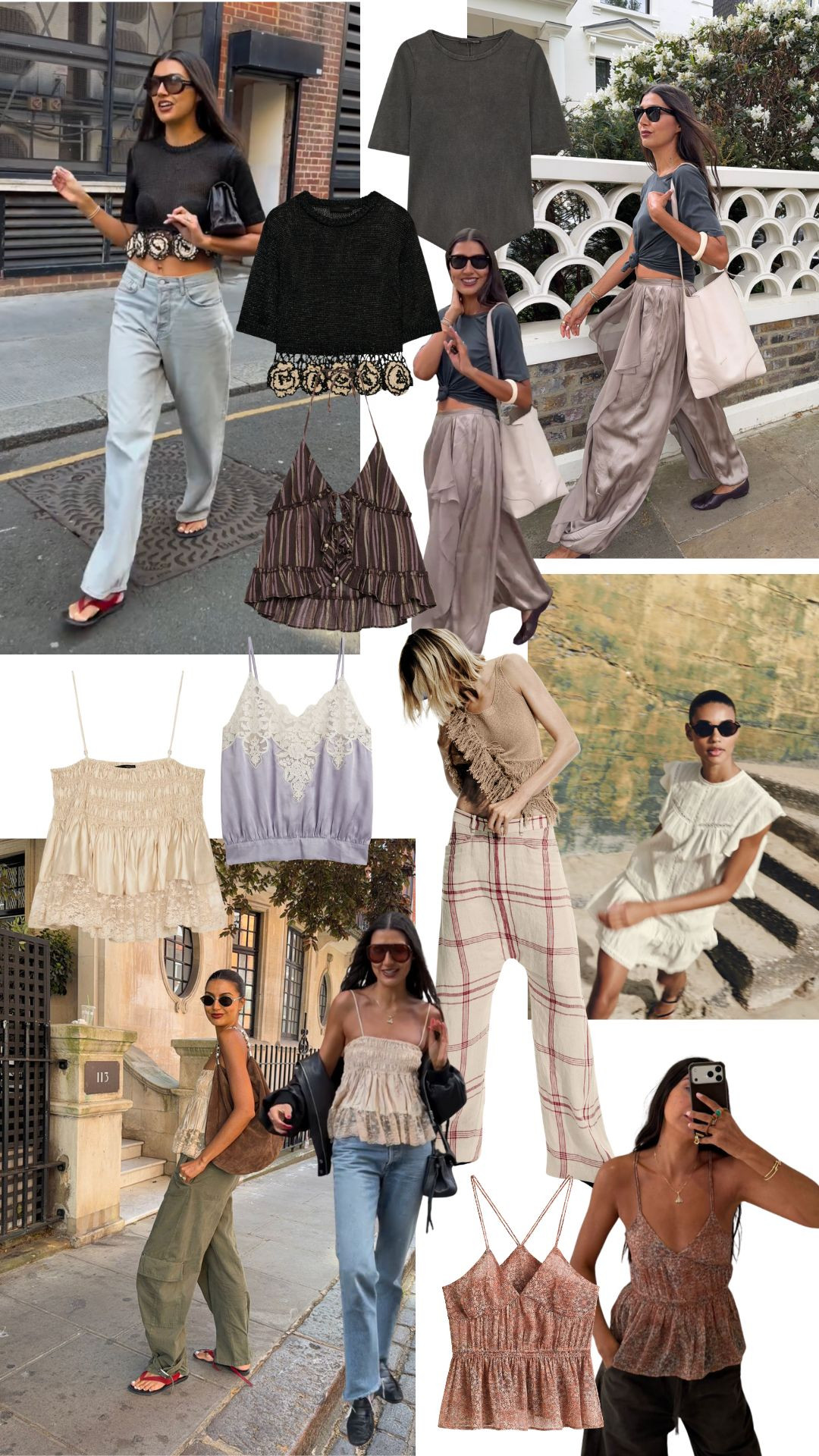 Summer Tops that I love! 

Boho Summer Tops, Peplum Cami Outfit, Lace Trim Camisole, Textured Knit Top, Effortless Street Style, Zara New in, Summer Tops, Summer Style, Summer Outfit, Jeans and a nice top inspo  

 #LTKuk #LTKspring #LTKsummer