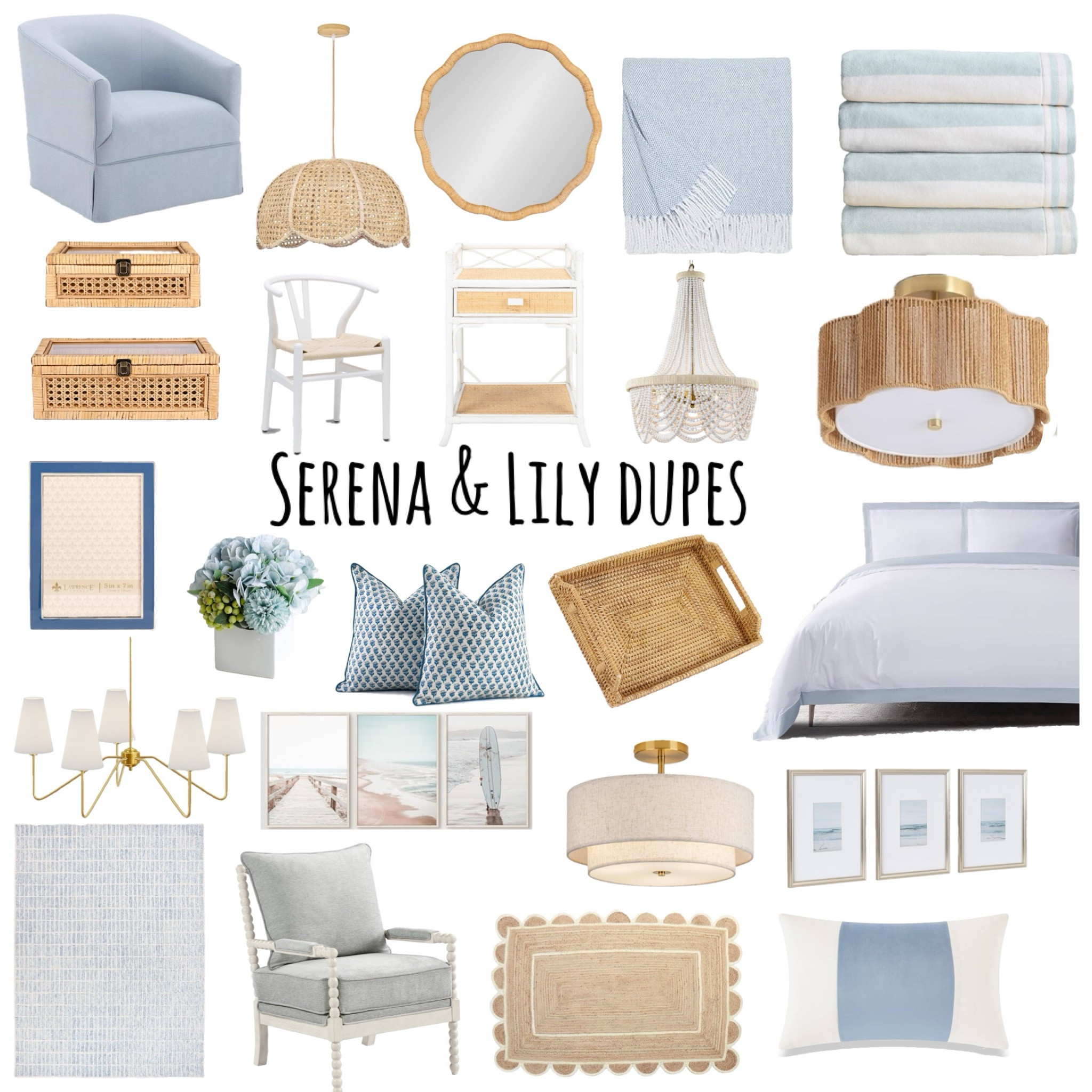 Serena & Lily DUPES!! Y’all these ones will have everyone believing these are the real deal for a fraction of the cost! 💙

#LTKHome #LTKFindsUnder100 #LTKFindsUnder50