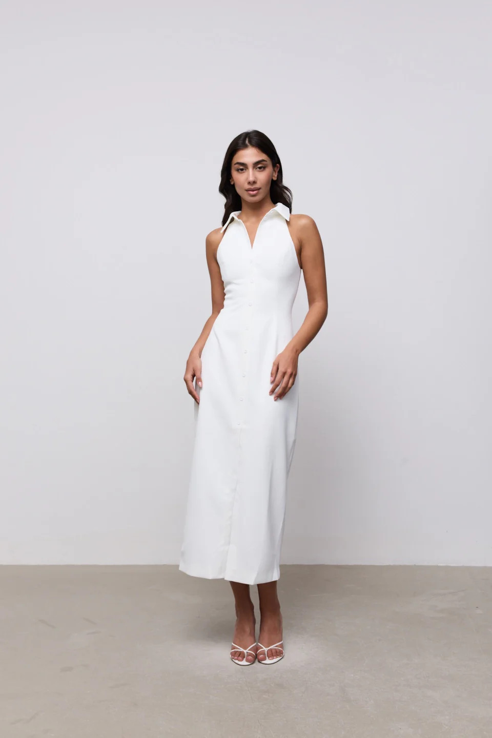 Collar Maxi Dress | Odd Muse