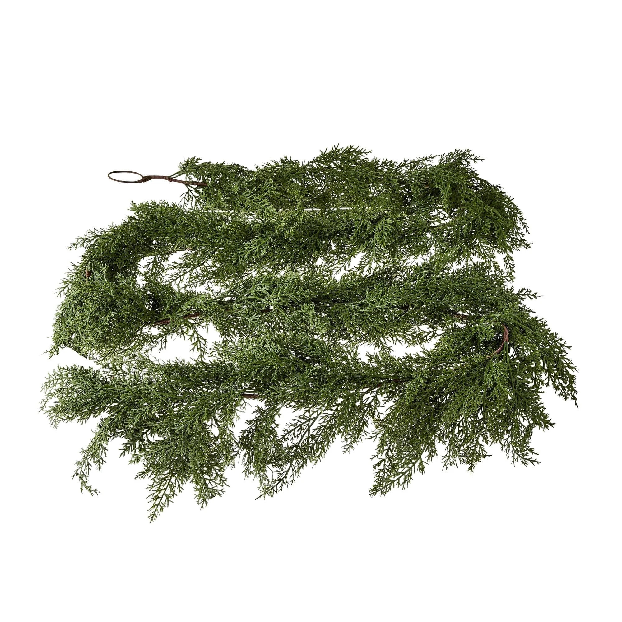 My Texas Home Real-touch Cedar Evergreen Artificial Christmas Garland, Green, 9 ft | Walmart (US)