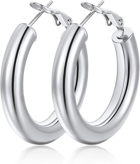 FindChic Customized Name Hoop Earrings for Women Girls Stainless Steel/18K Gold Plated Light-weig... | Amazon (CA)