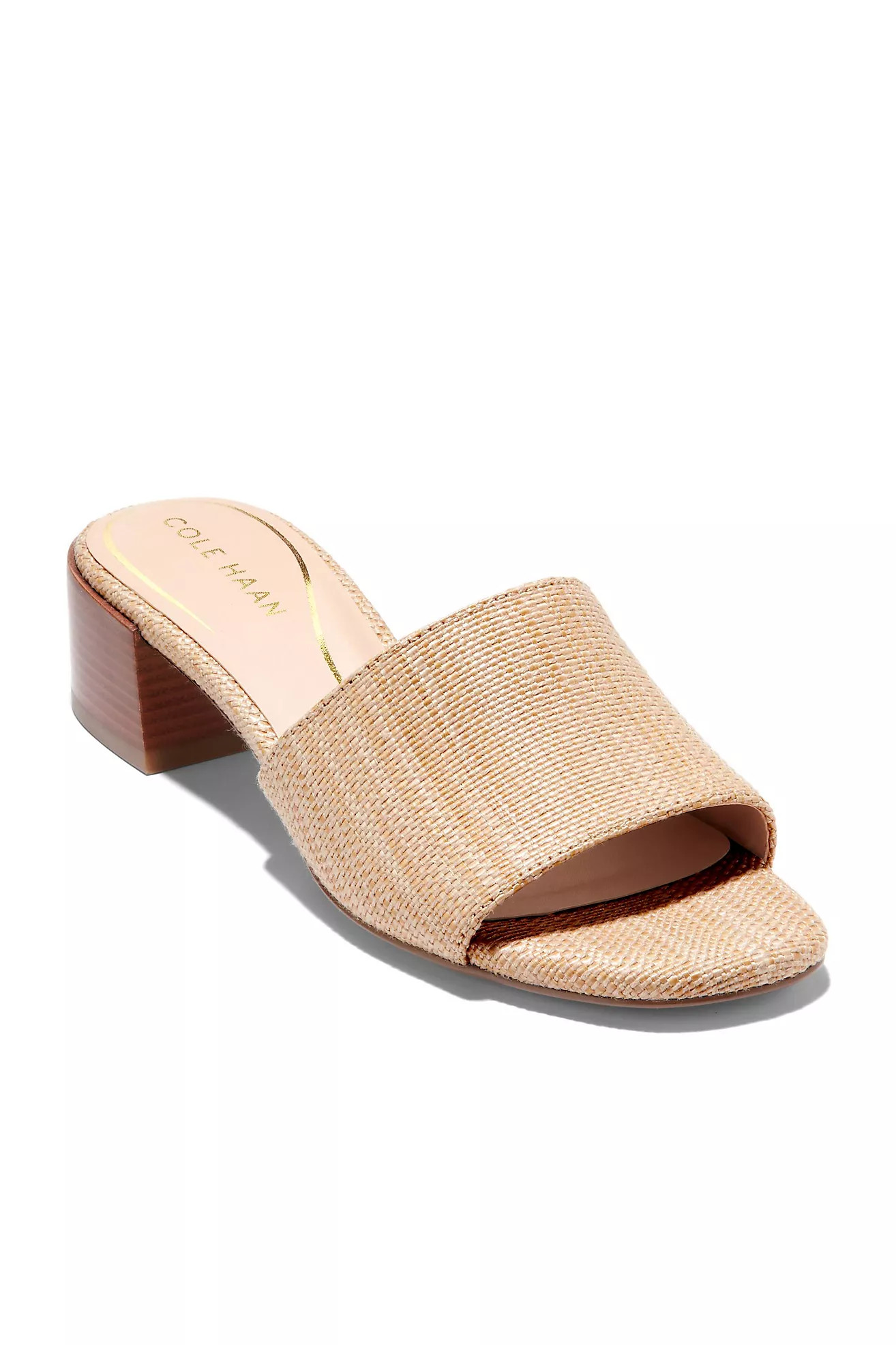 Cole Haan Calli Single Band Block Heel Slide Sandals | Anthropologie (US)