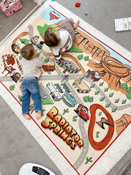 The coolest kids car mat - Radiator Springs! The perfect addition to a playroom 

#LTKHome #LTKFamily #LTKKids