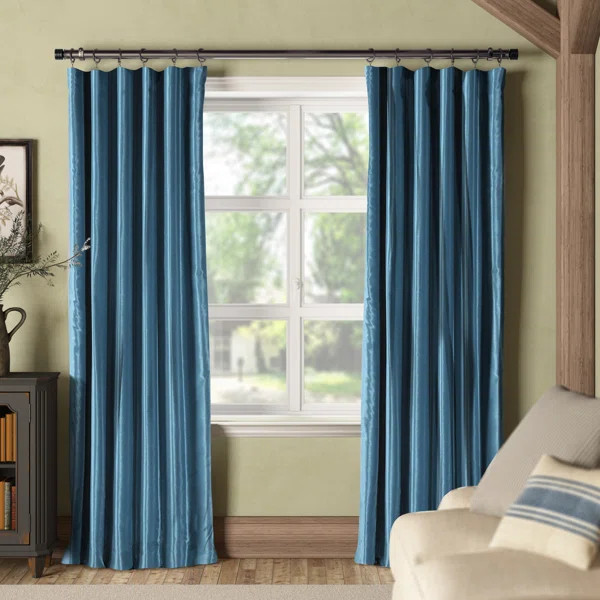 Fairburn Synthetic Solid Room Darkening Thermal Rod Pocket Single Curtain Panel | Wayfair North America