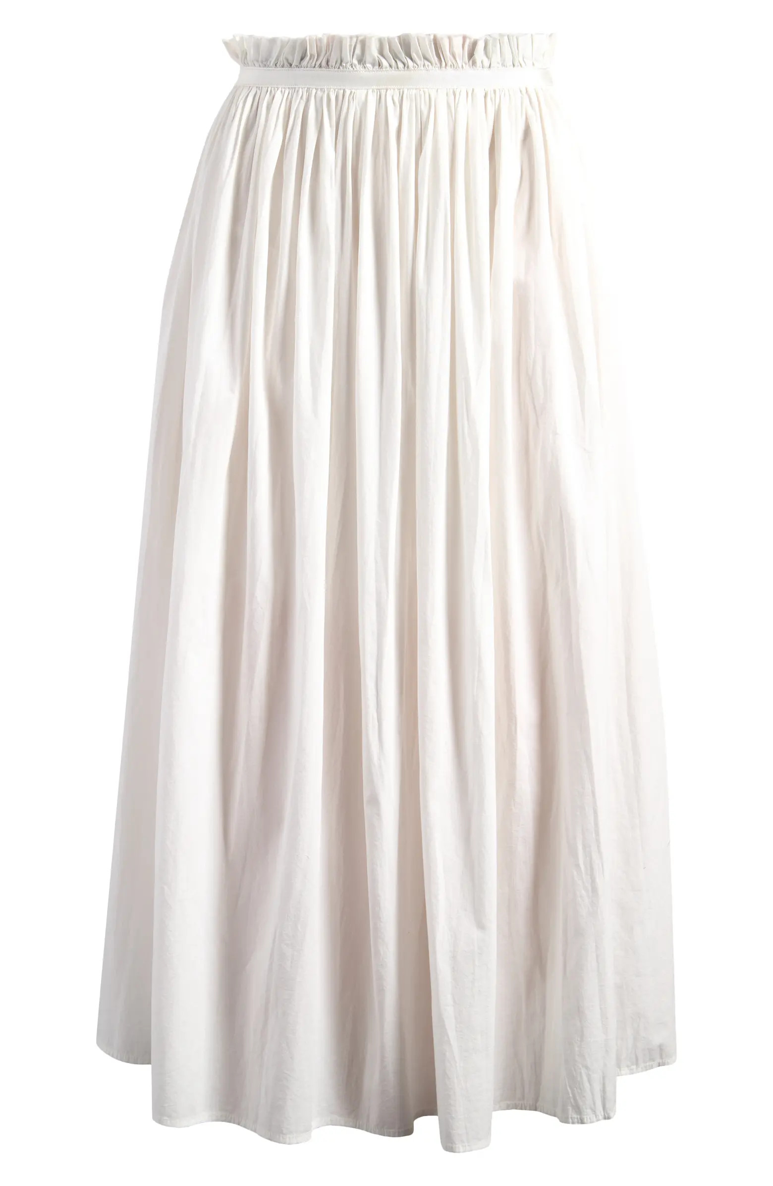 Topshop Laundered Crinkle Cotton Maxi Skirt | Nordstrom | Nordstrom