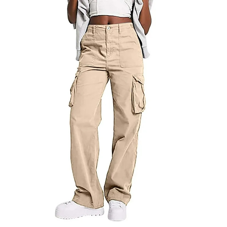 Uqiangy Y2k Pants Low Rise Cargo Pants For Women Cargo Pants Plus Size Women Womens Cargo Pants W... | Walmart (US)