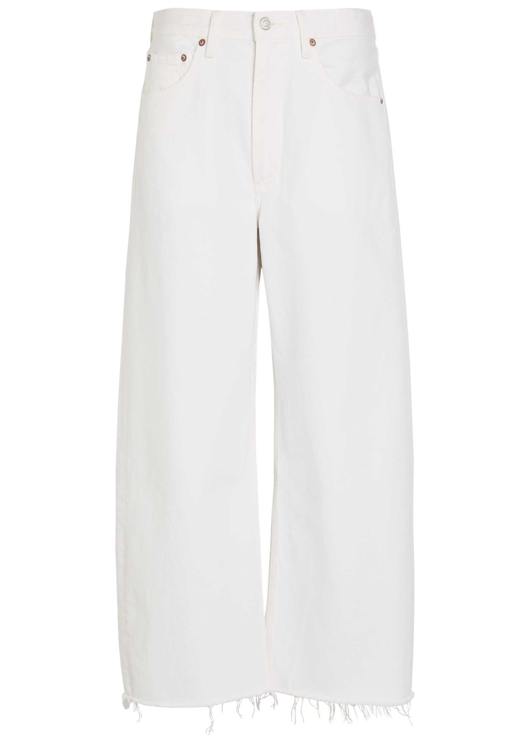 Low Curve frayed barrel-leg jeans | Harvey Nichols