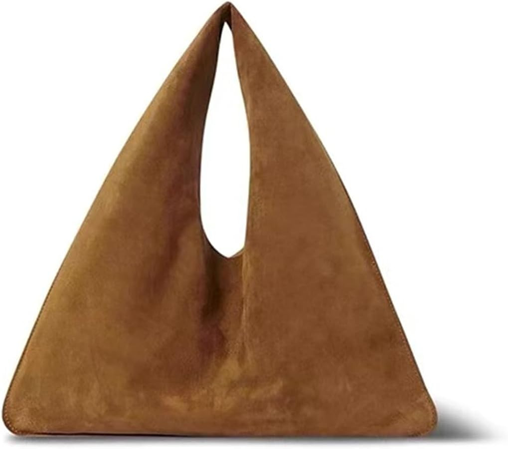 Women Suede Handbag, Slouchy Hobo Bag Fashionable and Casual Office Purse for School, Work, Trave... | Amazon (US)