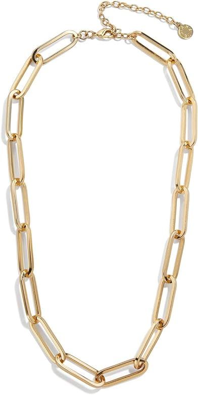 JIAHATE Link Necklace for Womens,Rectangle Oval Link Chain Necklace Choker Flat Paperclip Necklac... | Amazon (US)