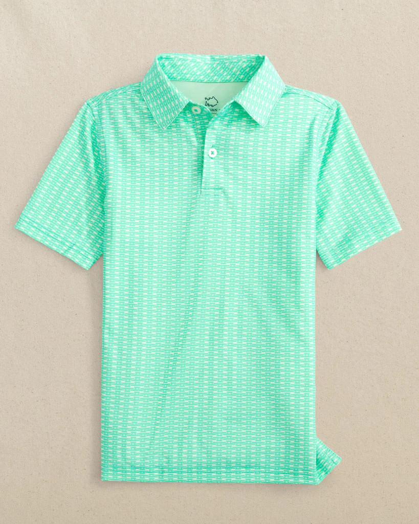 Boys Driver Pop Lock & Dock It Printed Performance Polo | Southern Tide