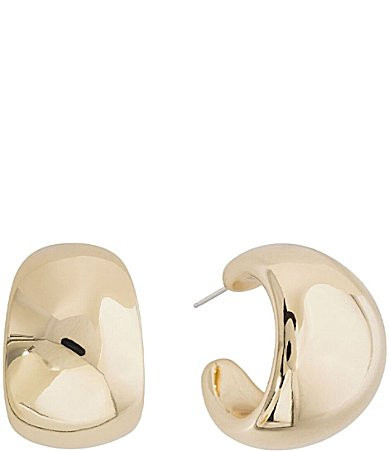 SHASHI Kasumi Puffy Hoop Earrings - Gold | Dillard's
