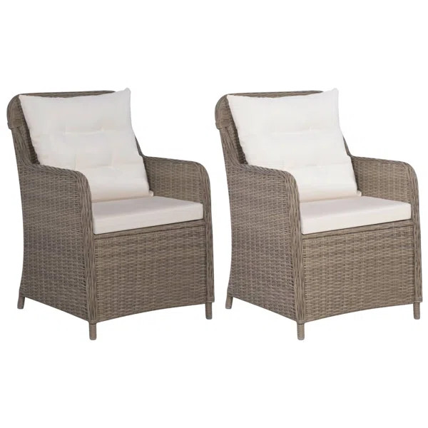 Layman Patio Chair with Cushions (Set of 2) | Wayfair North America