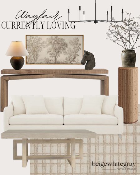 Currently loving these gorgeous pieces for your living room. From the pedestal, to the rug, and console table!! The coffee table is gorgeous! Snag the look here. Mariana / beigewhitegray

#LTKHome #LTKStyleTip #LTKFindsUnder100