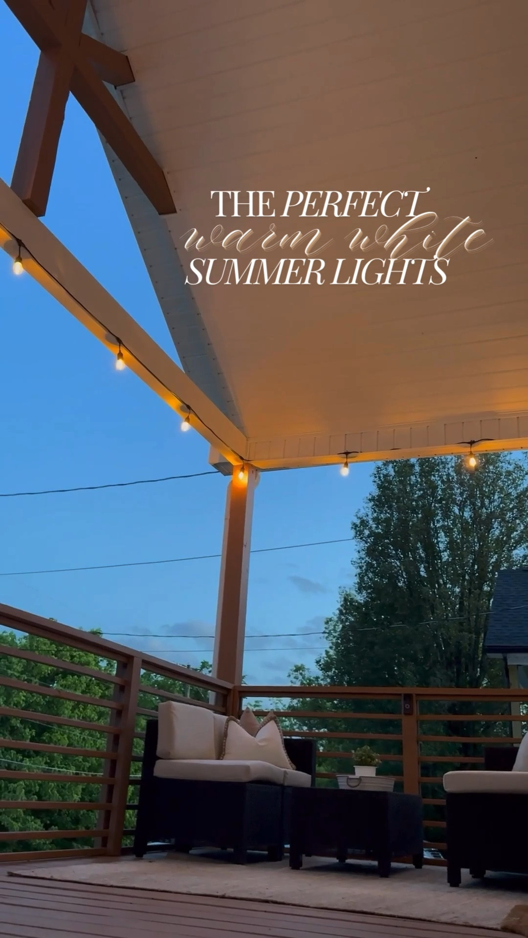 It really is SO hard finding the perfect warm white lights! These create the ✨perfect✨ golden summer porch!! Obsessed!!! 

#LTKHome #LTKFindsUnder50