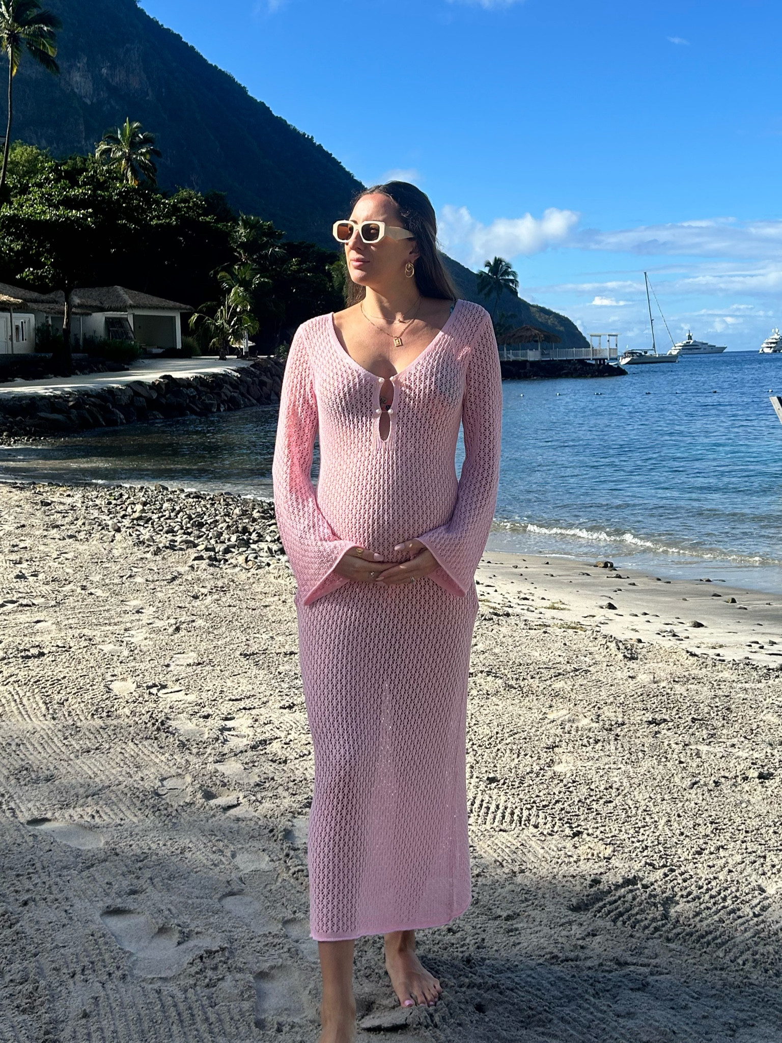 Beach cover up 
Bathing suit cover up 
Beach vacation 
BABYMOON 

#LTKFindsUnder100 #LTKTravel