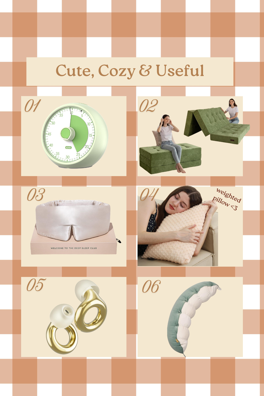 cute & useful items to help you feel cozy during those productive moments🌻🤎 #desk #productivity #weightedpillow #weightedblanket #office #homedecor 

 #LTKHome #LTKWorkwear