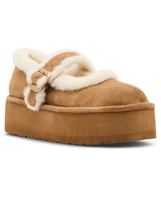 Madden Girl Women's Elena Cozy Platform Mary Jane Flat Shoes - Macy's | Macy's