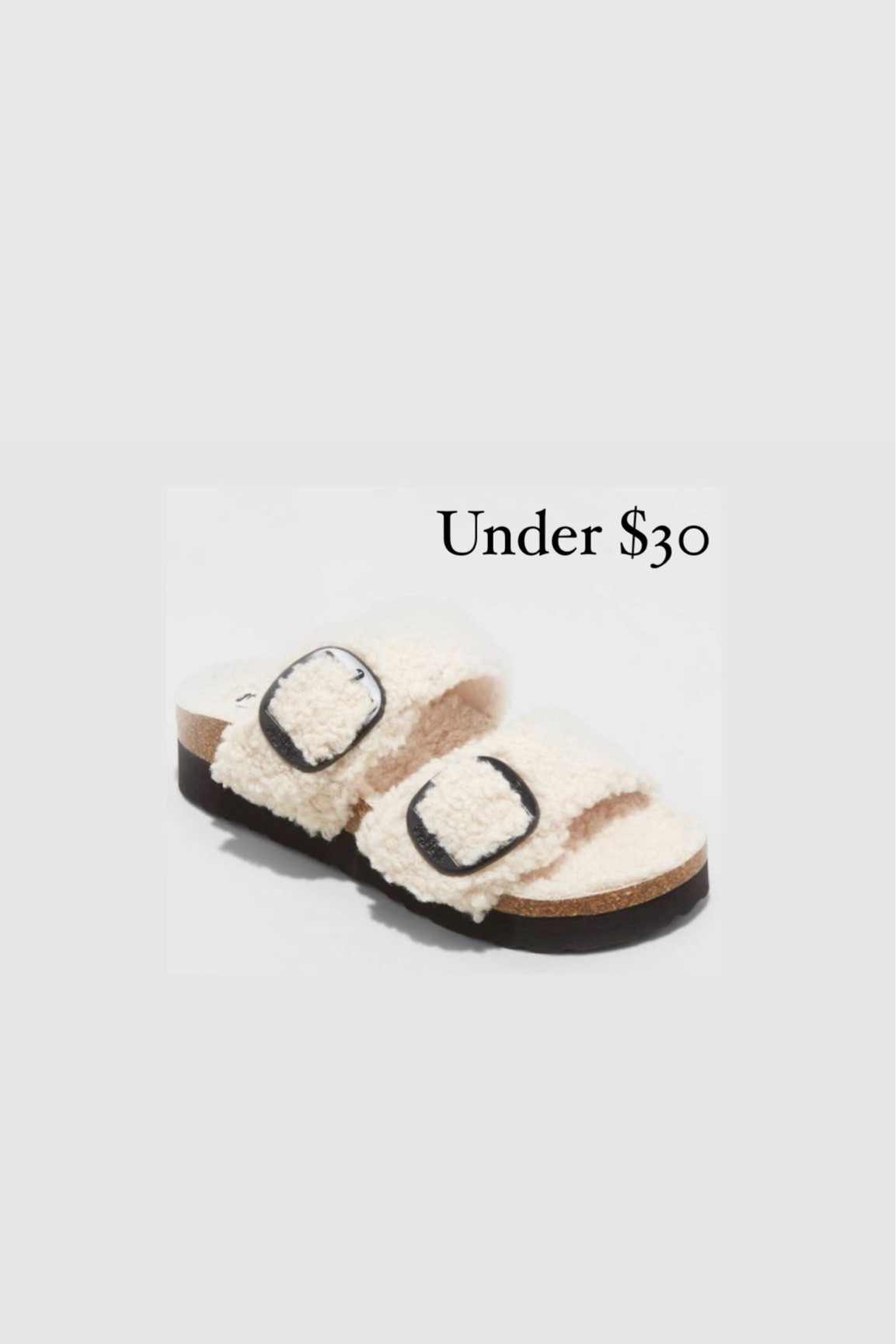 Faux Birkenstocks and fur! 

#LTKshoecrush #LTKunder50 #LTKSeasonal