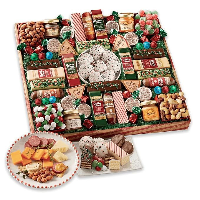 The Swiss Colony 43 Season Pleasers - Assorted Summer Sausage Meats, Cheese Bricks and Wedges, Sp... | Amazon (US)