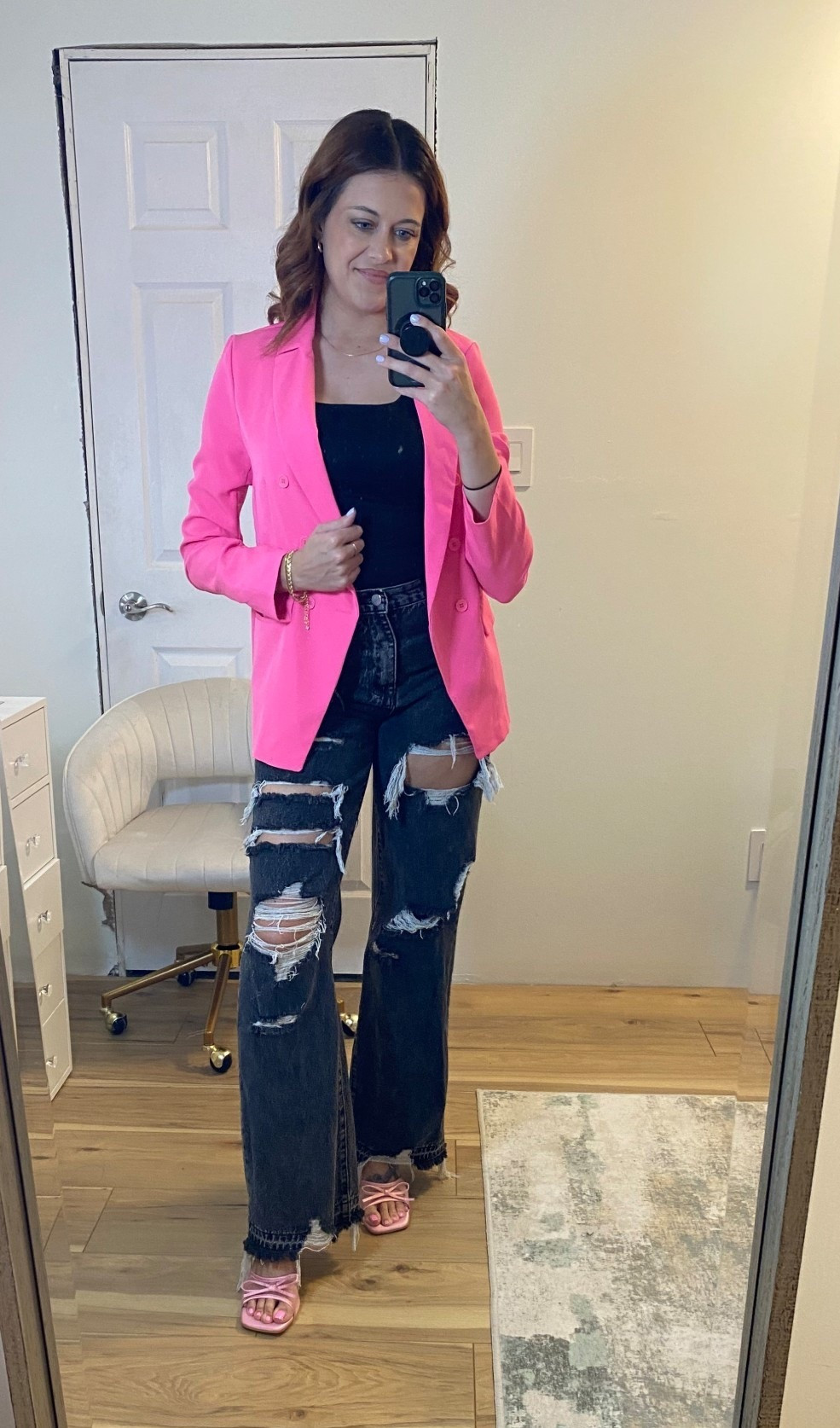 Valentine's Day Outfit, Pink Blazer, Outfit 

 #LTKgrwm #LTKootd