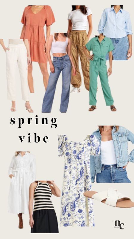 Some new spring vibe looks. The floral dress is just amazing. 

Medium in all besides the jean jacket is a large. 

Spring vibe, dress, jumpsuit, denim,  spring break, Easter , midsize , mom look, apple shape 

#LTKmidsize #LTKSeasonal