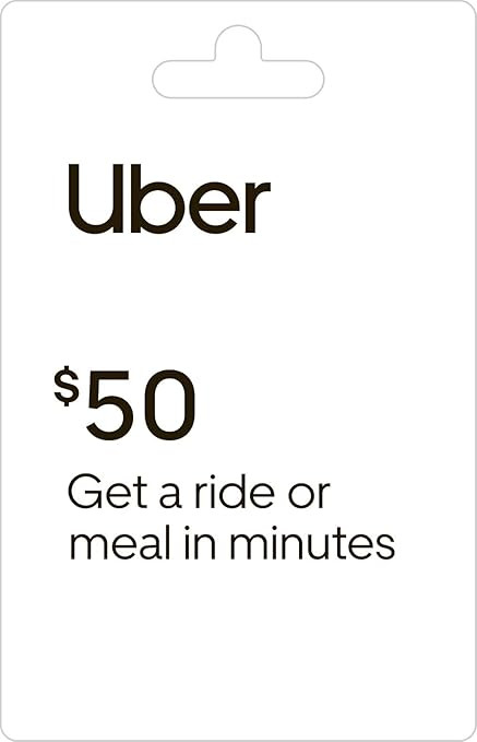 Amazon.com: Uber Gift Card $50 : Gift Cards | Amazon (US)