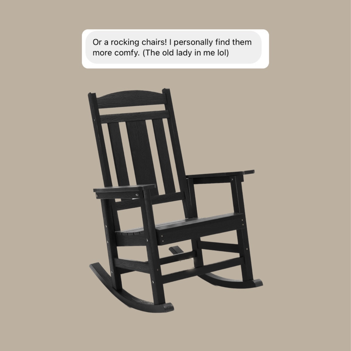 Weather resistant rocking chair! 

#LTKhome