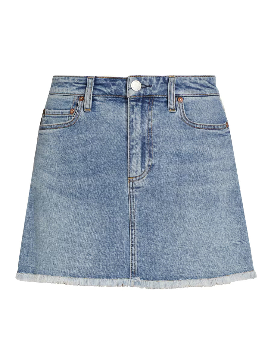Laika Crystal-Embellished Denim Miniskirt | Saks Fifth Avenue