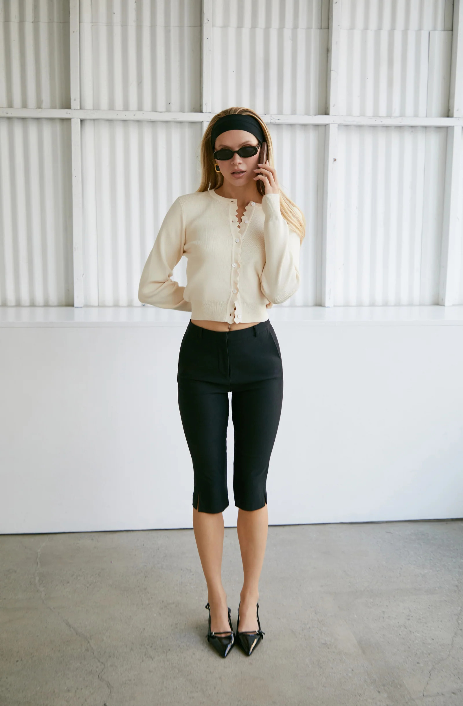 Cardin Tailored Capri Pants | ASTR The Label (US)