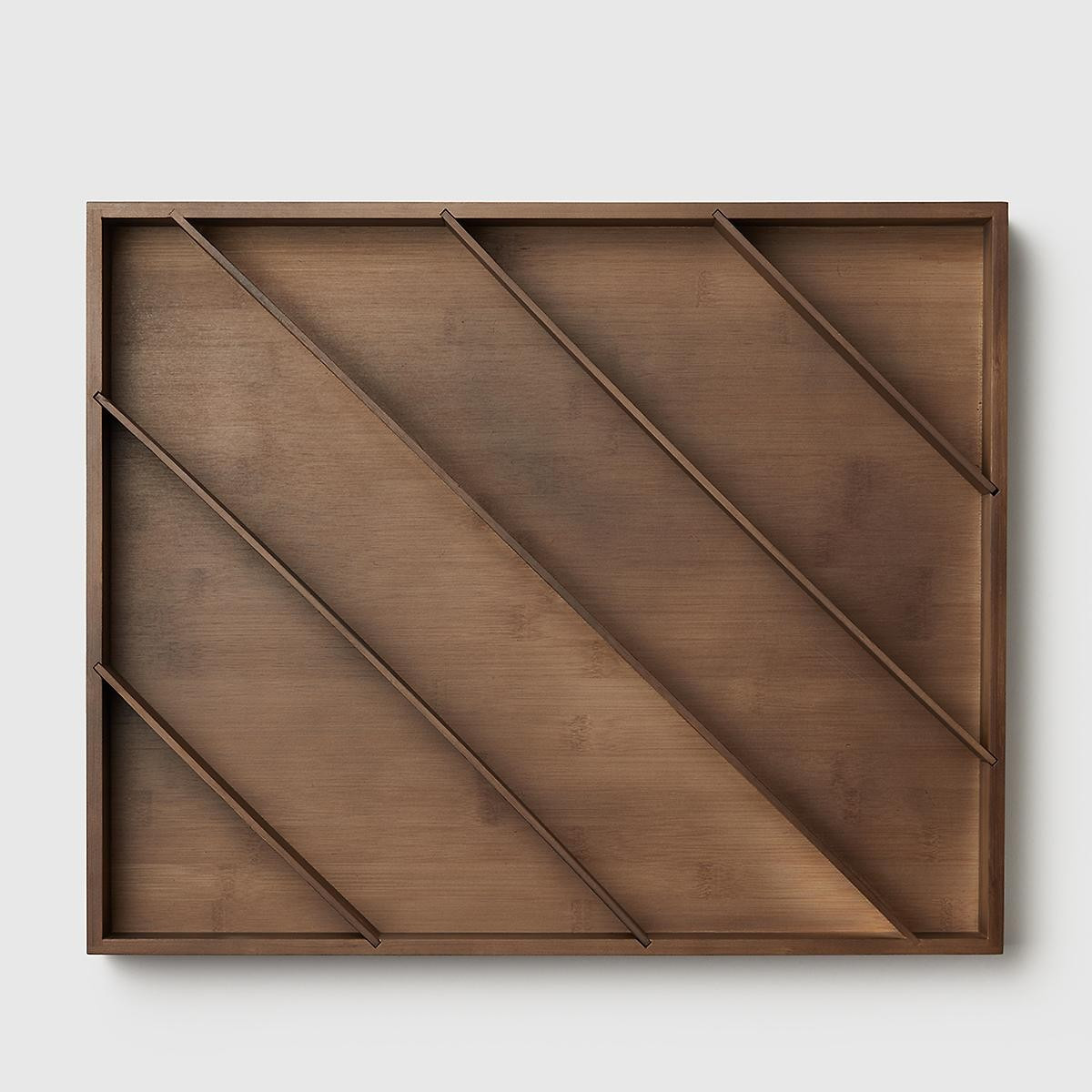 Marie Kondo Kocha Brown Diagonal In-Drawer Organizer | The Container Store