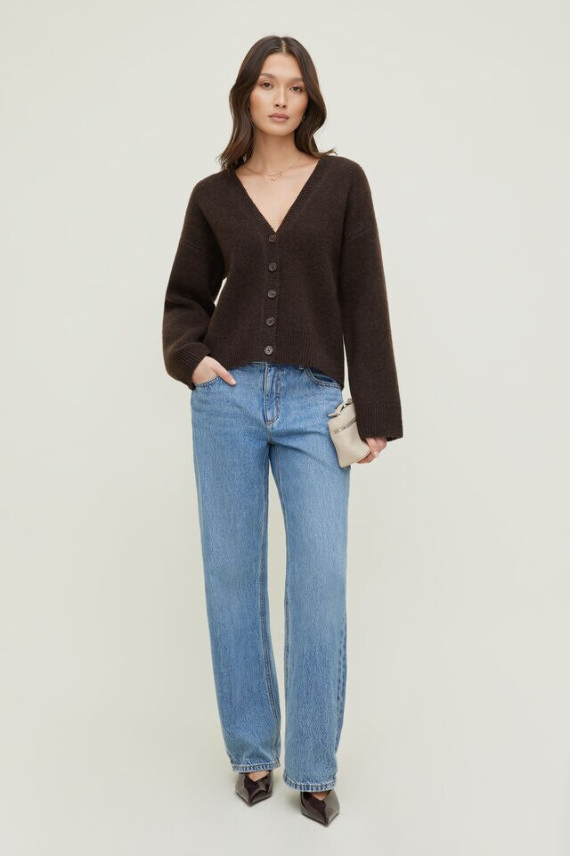 Rebecca Crewneck Cardigan | Dynamite Clothing