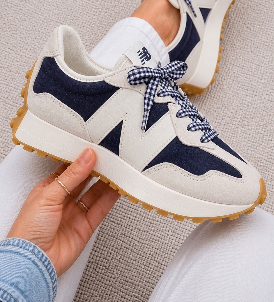 OK STOPPP 😍 New Balance just dropped the cutest denim + white 327s and they are giving summer cool mom energy in the best way.

These are the viral 327s in a brand new color, and here’s the kicker… they’re not even on the New Balance website right now. I found them in stock somewhere else and sizes are available for now.

Denim sneakers are about to be the summer shoe because they go with literally everything — dresses, shorts, leggings, baseball mom outfits, vacation fits… all of it. #usa #newbalance

#LTKgrwm #LTKootd