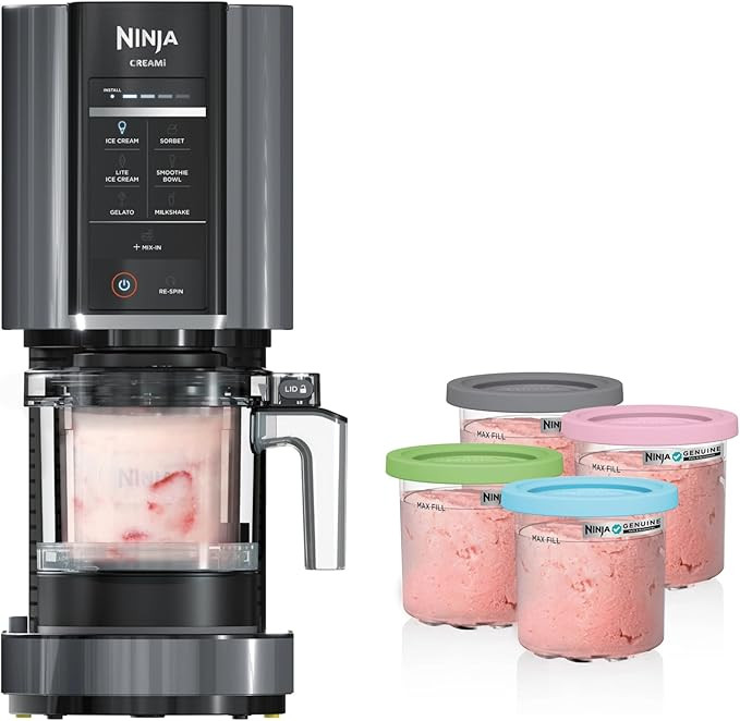 Ninja CREAMi 7-in-1 Ice Cream Maker, Includes (5) Pints, for Ice Cream, Gelato, Sorbet ,Milkshake... | Amazon (US)