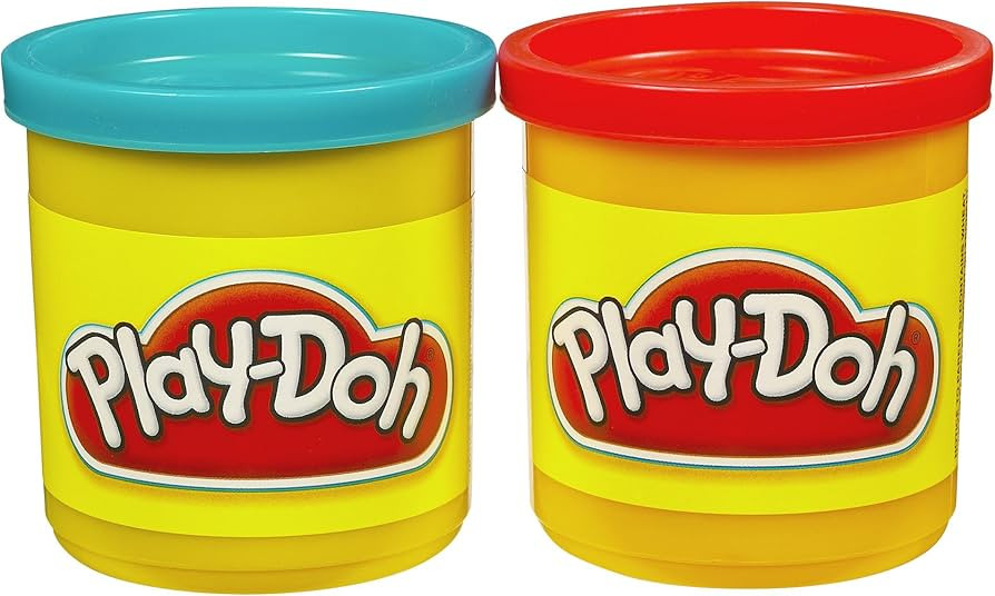 Play-Doh 2-Pack of Cans (Blue and Red) | Amazon (US)