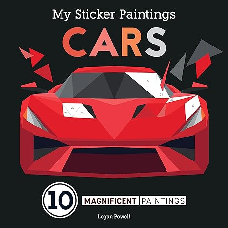 My Sticker Paintings: Cars: 10 Magnificent Paintings (Happy Fox Books) Sticker-by-Number for Kids... | Amazon (US)