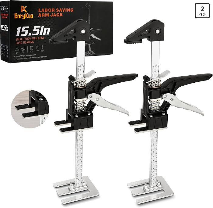 EnryKuo Labor Saving Arm Jack 2 Pack,15.5 Inch Multifunctional Furniture Lifter Jacks for Install... | Amazon (US)