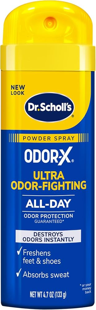 Dr. Scholl\u2019s Odor-X ODOR-FIGHTING Spray-Powder // All-Day Odor Protection and Sweat Absorpti... | Amazon (US)